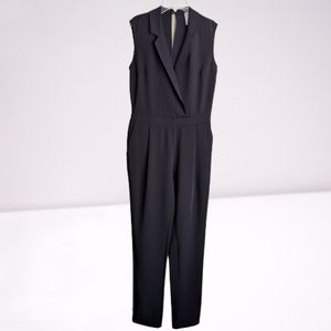 Forever 21 Jumpsuit Black Full Length Sleeveless Pockets Size Small